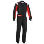 002343 sparco rookie karting suit red nrrs