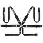 04818rh1 sparco 6 point harness black