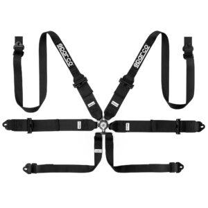04818rh1 sparco 6 point harness black