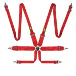 da0204ah omp 6 point harness red