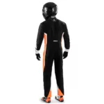 sparco 002341 kerb kart suit black orange 2