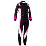 sparco 002341l kerb lady suit black pink